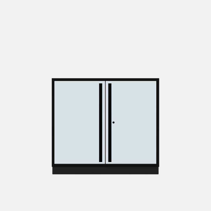 2-Door Sink Base Cabinet + Sink