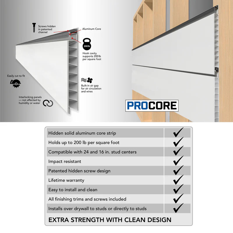 4 x 8 ft. PROCORE Slatwall