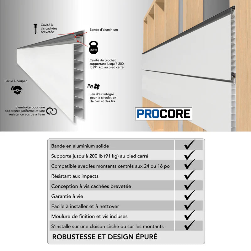 4 x 8 ft. PROCORE Slatwall