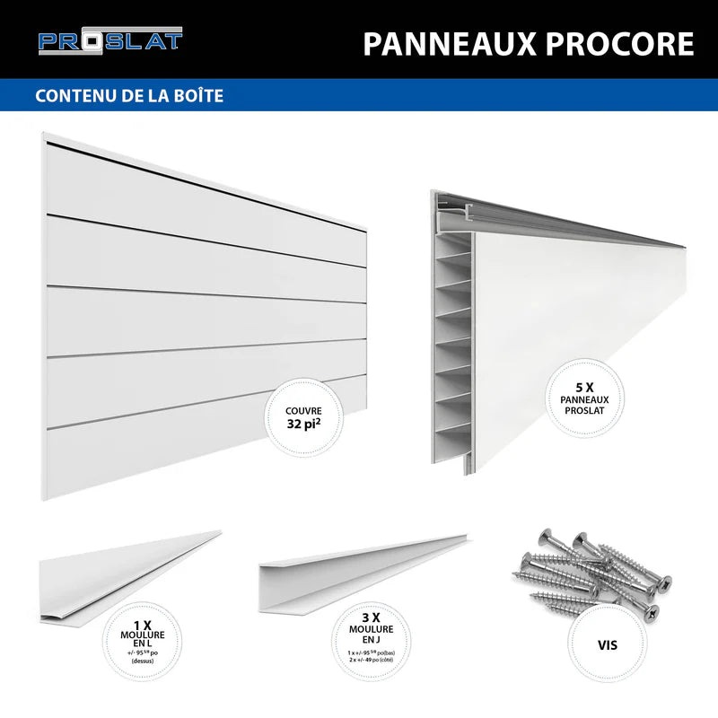 4 x 8 ft. PROCORE Slatwall