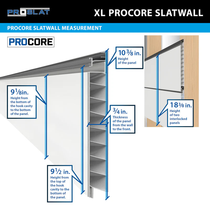4 x 8 ft. PROCORE Slatwall