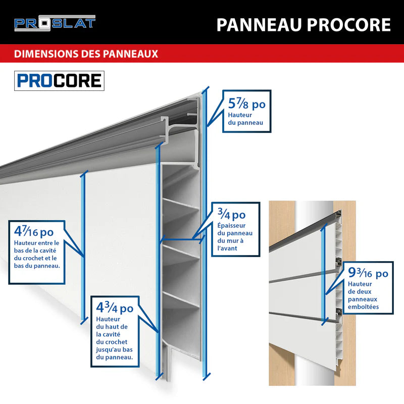 4 x 8 ft. PROCORE Slatwall