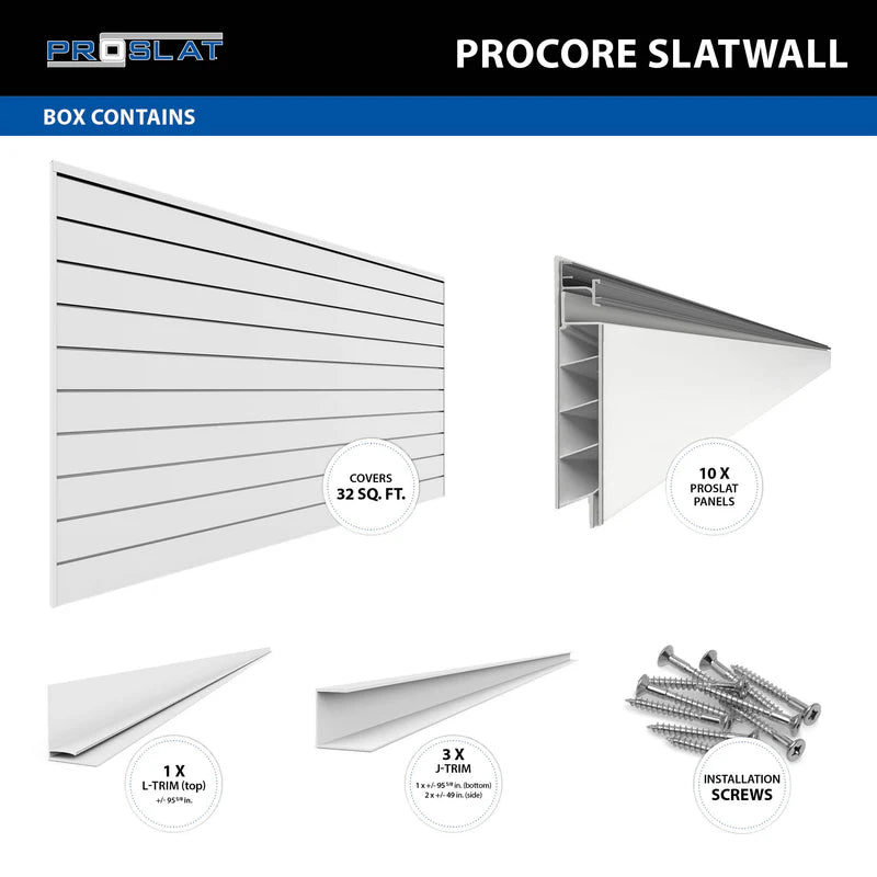 4 x 8 ft. PROCORE Slatwall