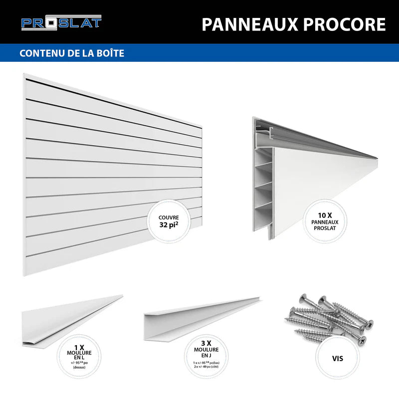 4 x 8 ft. PROCORE Slatwall